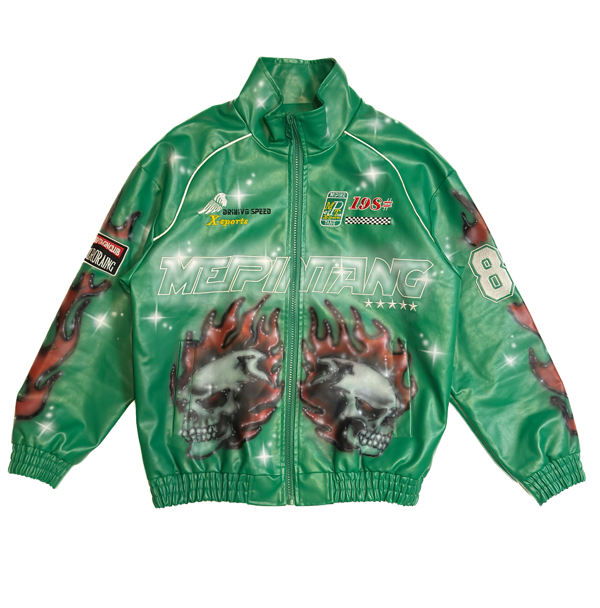 SBL#000 – “No Brakes” – Airbrushed Mens Racing Jacket