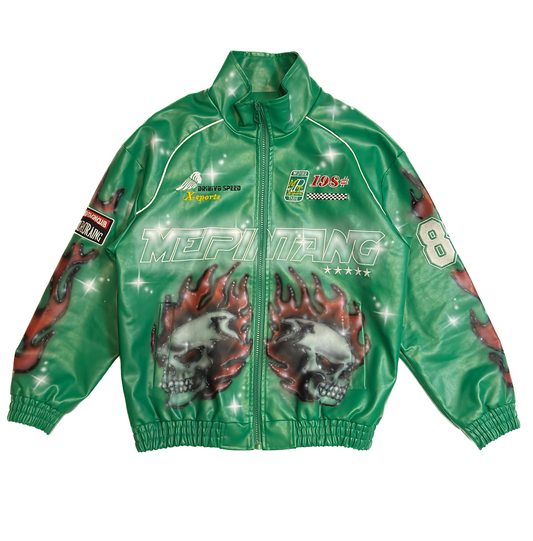 SBL#000 – “No Brakes” – Airbrushed Mens Racing Jacket