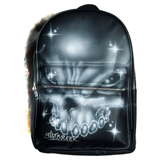 SBL #000 – “Hard To Kill 1” – Airbrushed Leather Backpack