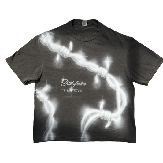 Grey Barbed Wire Tee