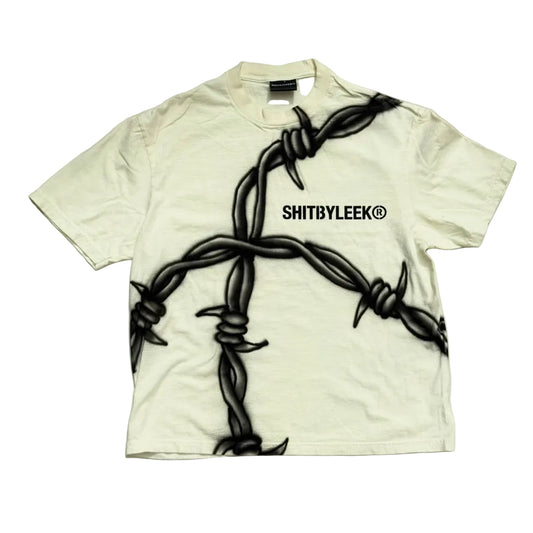Cream Barbed Wire Tee